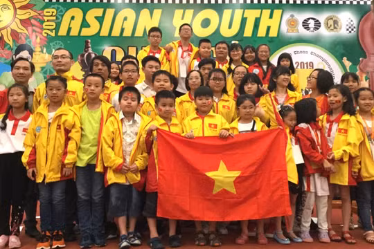 Việt Nam xếp thứ 2 toàn đoàn tại Giải cờ vua trẻ châu Á - năm 2019