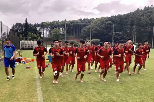 Đội tuyển U18 Việt Nam tích cực tập luyện tại Nhật Bản