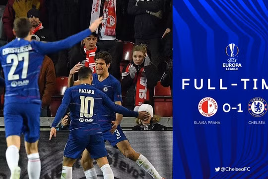 Marcos Alonso ghi bàn thắng muộn, Chelsea hạ Slavia Praha