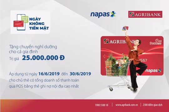 Cùng Agribank hưởng ứng "Ngày không tiền mặt” và nhận nhiều ưu đãi hấp dẫn
