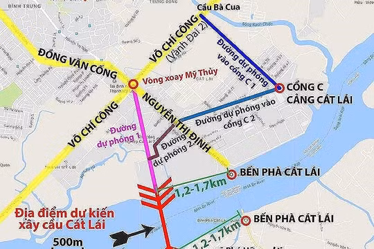 Cần 7.200 tỉ đồng để xây cầu Cát Lái