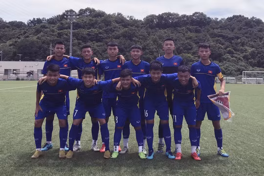 Đội tuyển U15 Việt Nam thi đấu giao hữu tại Nhật Bản