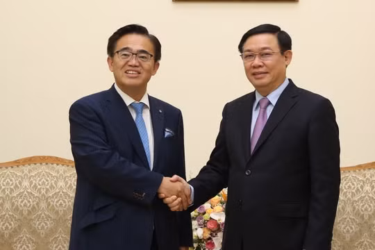 Phó Thủ tướng Vương Đình Huệ tiếp Thống đốc tỉnh Aichi, Nhật Bản