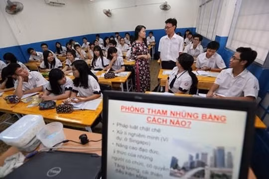 Đưa nội dung giáo dục pháp luật về phòng, chống tham nhũng vào chương trình giáo dục, đào tạo