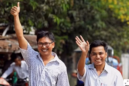 Hai nhà báo đạt giải Pulitzer được Myanmar trả tự do