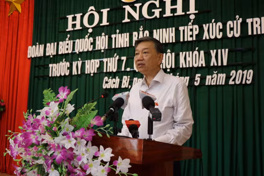 Đại tướng Tô Lâm, Bộ trưởng Bộ Công an tiếp xúc cử tri tại tỉnh Bắc Ninh