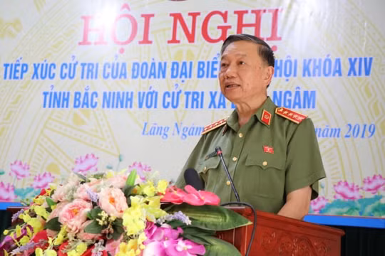 Bộ trưởng Tô Lâm tiếp xúc cử tri xã Lãng Ngâm, Gia Bình, Bắc Ninh