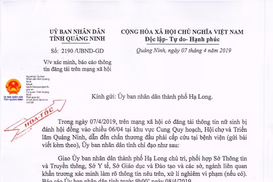 Quảng Ninh: Một nữ sinh bị đánh hội đồng phải nhập viện cấp cứu