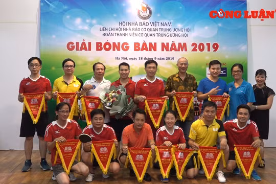 Giải bóng bàn LCH nhà báo cơ quan TƯ Hội Nhà báo Việt Nam lần thứ IV – 2019