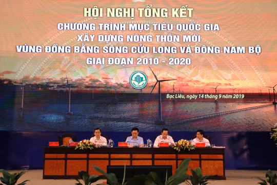 Hội nghị tổng kết 10 năm Chương trình MTQG xây dựng NTM vùng Đồng bằng sông Cửu Long và Đông Nam Bộ