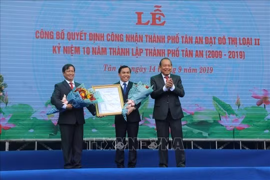 Thành phố Tân An sẽ vươn lên ngang tầm với các đô thị trong khu vực và cả nước