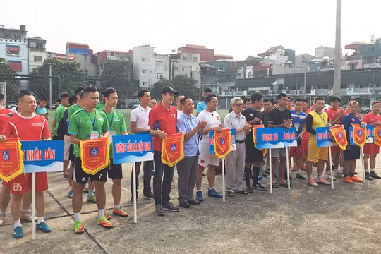 Khai mạc giải bóng đá Hội Nhà báo TP Hà Nội mở rộng lần thứ 25