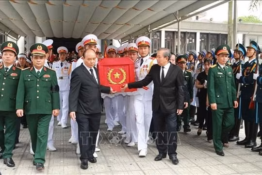 Cử hành trọng thể Lễ truy điệu và đưa tang Trung tướng Đồng Sỹ Nguyên