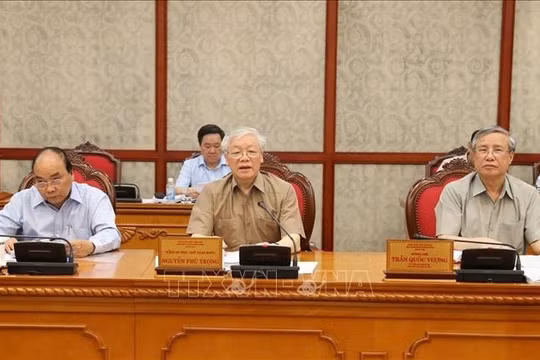 Tổng Bí thư, Chủ tịch nước Nguyễn Phú Trọng chủ trì họp Bộ Chính trị