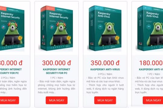 Phần mềm chống virus nhái, giả tràn lan, Kaspersky gấp rút cảnh báo
