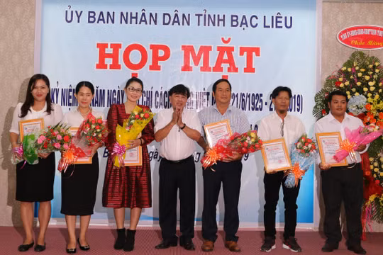 Trao giải Báo chí truyền thống tỉnh Bạc Liêu 2019
