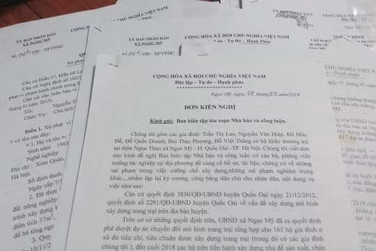 Hà Nội: Dân tố chính quyền cưỡng chế sai quy trình