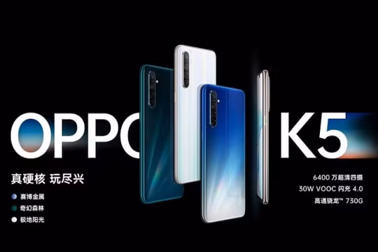 OPPO K5- smartphone tầm trung nhưng trang bị nhiều tính năng cao cấp