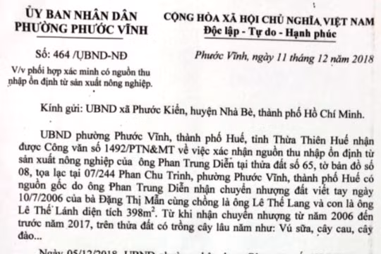 Các cơ quan chức năng đùn đẩy gây khó khăn trong việc cấp GCNQSDĐ nông nghiệp cho người dân