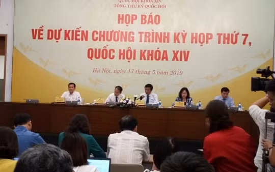 Kỳ họp thứ 7, Quốc hội khóa XIV khai mạc ngày 20/5 và bế mạc vào ngày 14/6/2019