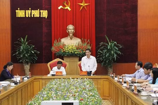 Chủ nhiệm Ủy ban Kiểm tra Trung ương làm việc tại Phú Thọ