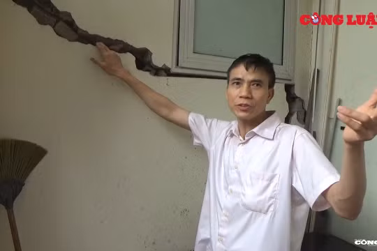 Hà Nội: Thi công hạ ngầm đường điện 110KV làm nứt nhà dân?