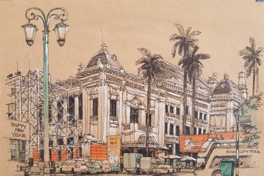 Hành trình ký họa Châu Á đến Hà Nội