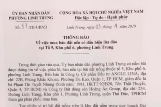 Lừa bán cả đất quy hoạch Đại học Quốc gia