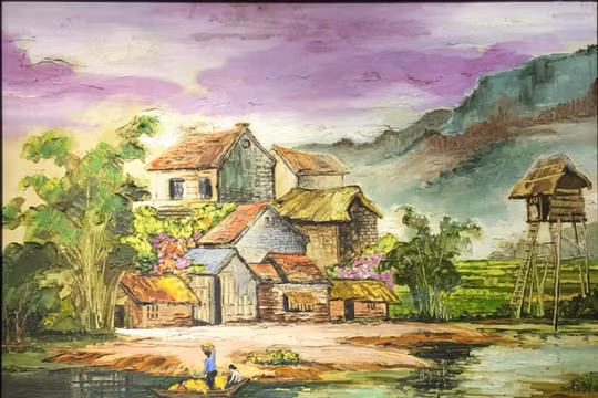 Đồng quê xào xạc trong tranh họa sĩ Đỗ Viết Viên