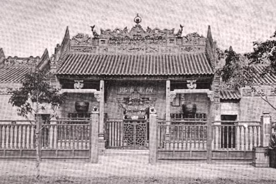 Hình ảnh chùa Bà Thiên Hậu hàng trăm năm trước