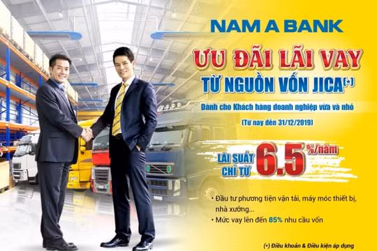 Nam A Bankưu đãi lãi vay từ 6.5%/năm cho doanh nghiệp vừa và nhỏ