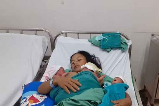 Quảng Nam: Sản phụ sinh 3 bằng phương pháp sinh thường