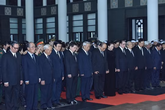 Lãnh đạo Đảng, Nhà nước tiễn biệt nguyên Chủ tịch nước Lê Đức Anh