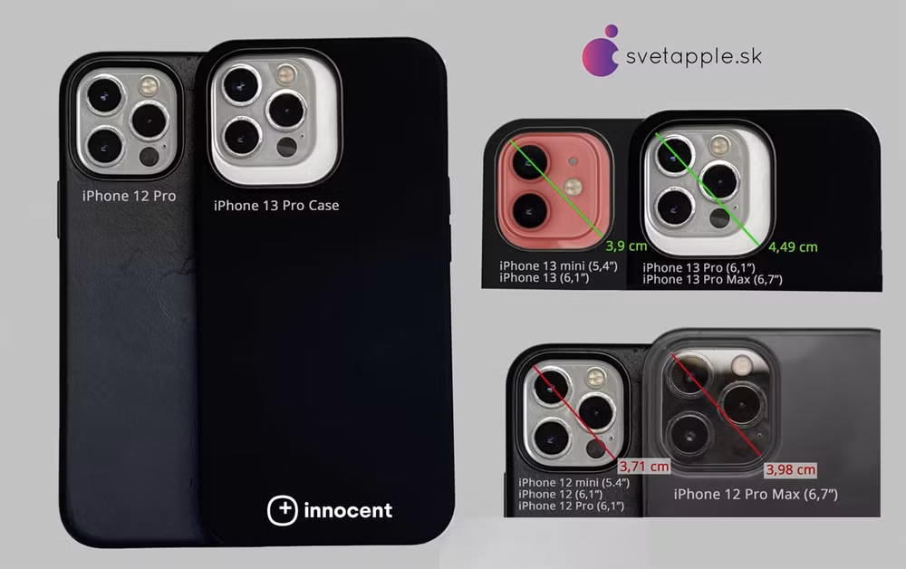 iPhone 13 sẽ có cụm camera sau với các ống kính lớn hơn. Ảnh: svetapple