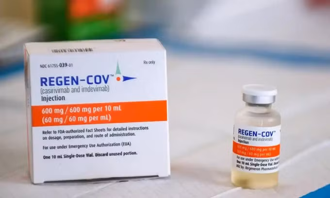 Ronapreve được biết đến với cái tên Regen-Cov ở Mỹ. Ảnh: Paul Hennessy / Sopa Images / Rex / Shutterstock