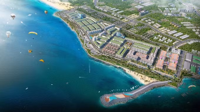 Phối cảnh tổng thể Phức hợp Đô thị Thương mại – Dịch vụ - Du lịch biển Lagi New City.