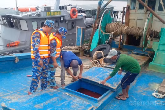 Vĩnh Long xử lý 2 tàu cá khai thác sai quy định trên vùng biển ven bờ