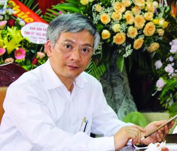 Nhà báo Nguyễn Bảo Lâm - Chủ tịch Hội Nhà báo Thái Nguyên.