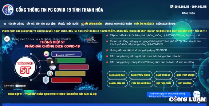 thanh hoa khai truong cong thong tin phong chong covid 19 hinh 2