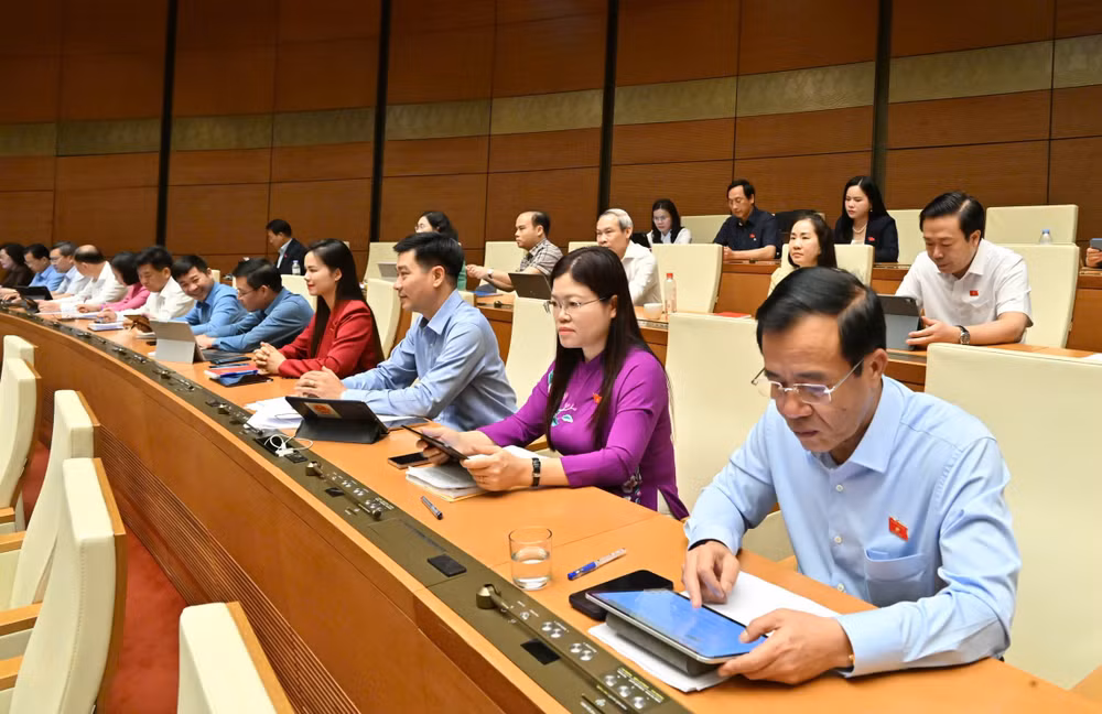 Các đại biểu tại phiên họp.
