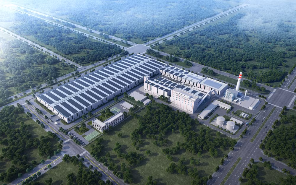 Phối cảnh nhà máy sản xuất kính hoa siêu trắng của Đạt Phương