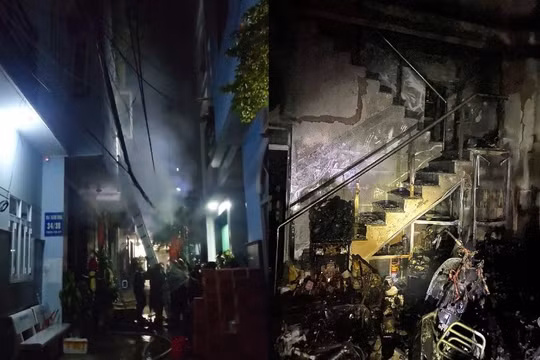 Gia Lai: Cảnh sát giải cứu 2 em nhỏ mắc kẹt trong căn nhà bị ngọn lửa bao trùm lúc rạng sáng