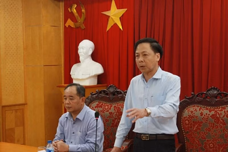 Phó Tổng TTCP Trần Ngọc Liêm phát biểu gia nhiệm vụ cho Đoàn thanh tra. Ảnh: TTCP