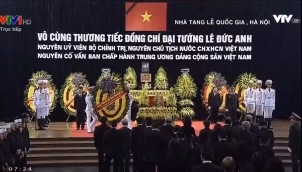 Lễ viếng và truy điệu Đại tướng Lê Đức Anh được tổ chức trọng thể tại Nhà tang lễ Quốc gia theo nghi thức Quốc tang