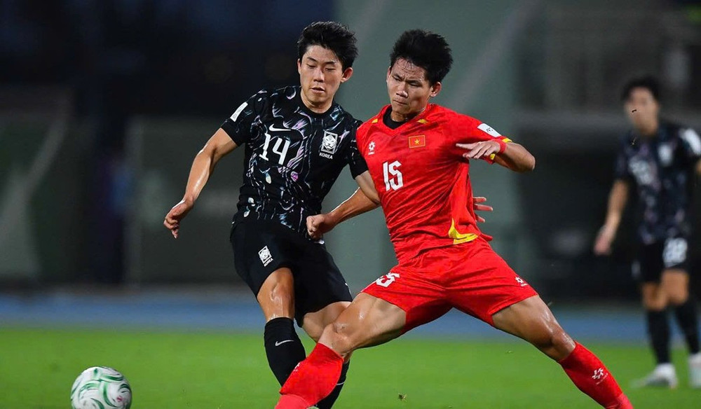 U23 Việt Nam đã từng tạo nên bất ngờ khi đánh bại U23 Hàn Quốc tại trận tranh hạng 3 U23 châu Á 2026 diễn ra tại Saudi Arabia. Ảnh: VFF z7461926491045-7f4704a0fad0990d957f78b82d474bf9.jpg