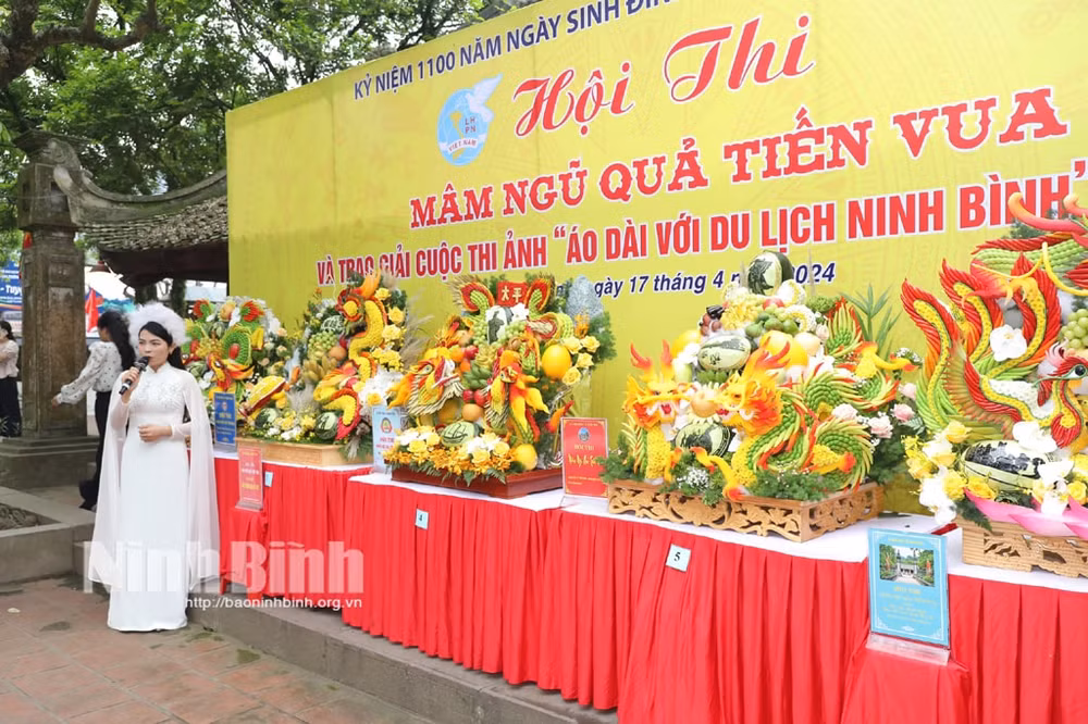 soi noi hoi thi trung bay mam ngu qua tien vua va trao giai cuoc thi anh ao dai voi du lich ninh binh nam 2024 hinh 1