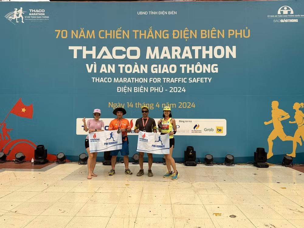 petrovietnam dong hanh cung giai chay thaco marathon vi an toan giao thong dien bien phu 2024 hinh 12