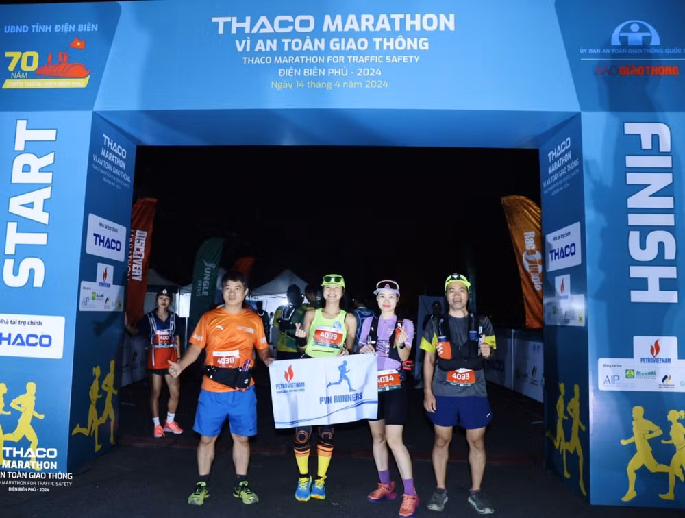 petrovietnam dong hanh cung giai chay thaco marathon vi an toan giao thong dien bien phu 2024 hinh 4