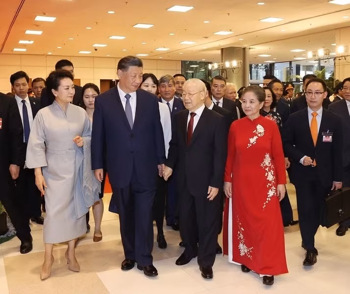 hai tong bi thu gap mat nhan sy huu nghi va the he tre viet nam trung quoc hinh 2