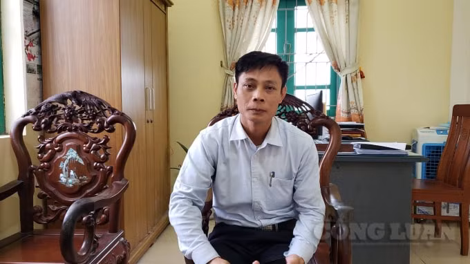 Ông Đặng Xuân Đạo - Chủ tịch UBND xã Nguyên Lý tại buổi làm việc với PV báo Nhà báo và Công luận.